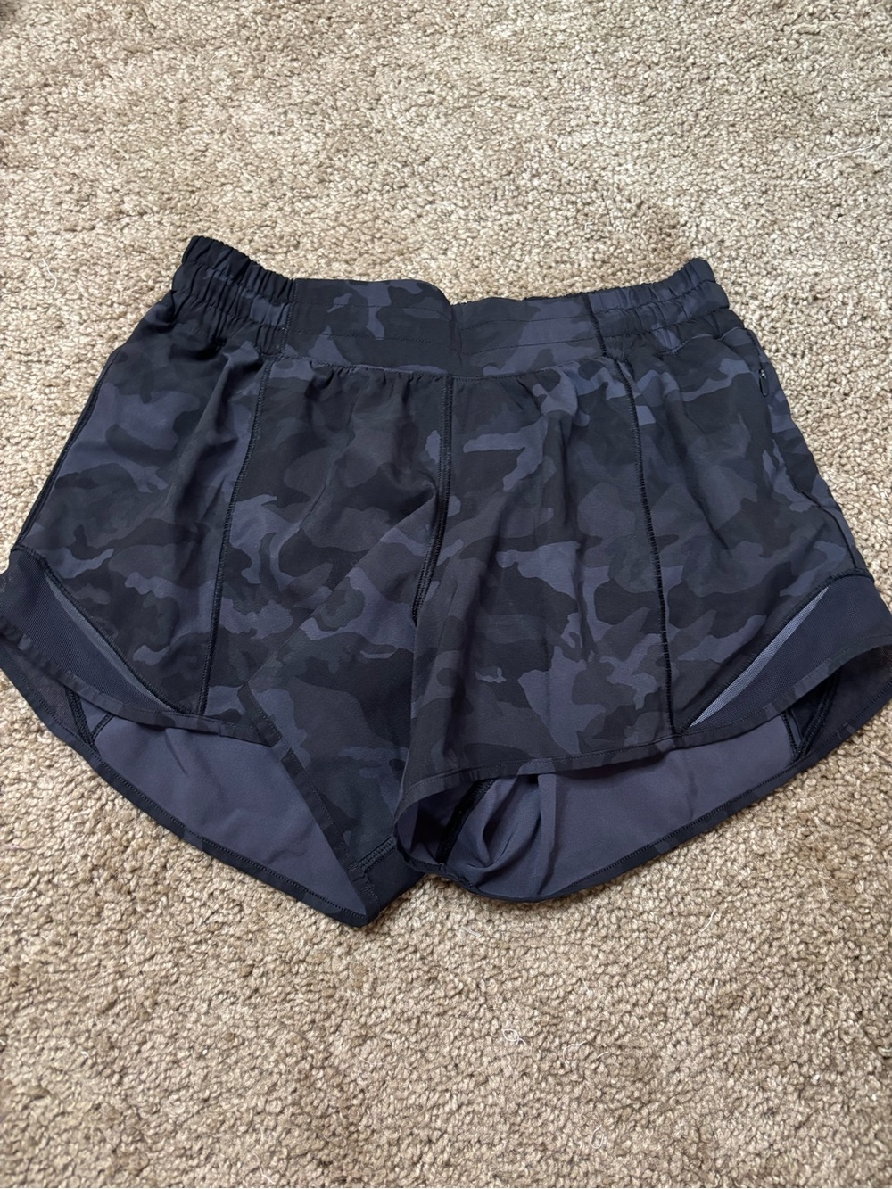 Lululemon Black Camo Shorts